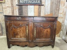 Antique French Enfilade Sideboard Buffet Chestnut 18th Century Cupboard, c1760