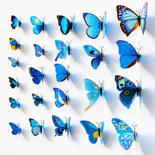 12pcs magnetic butterfly - 12pcs, 3d