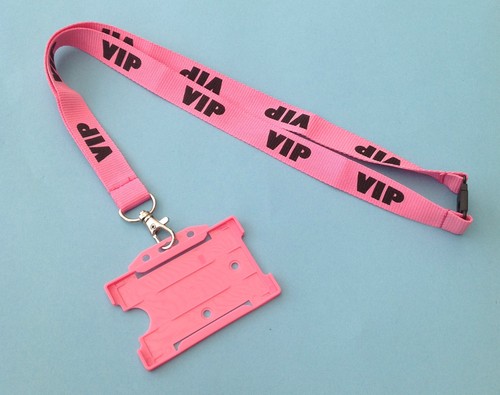 Pink vip lanyard with - lanyard, id