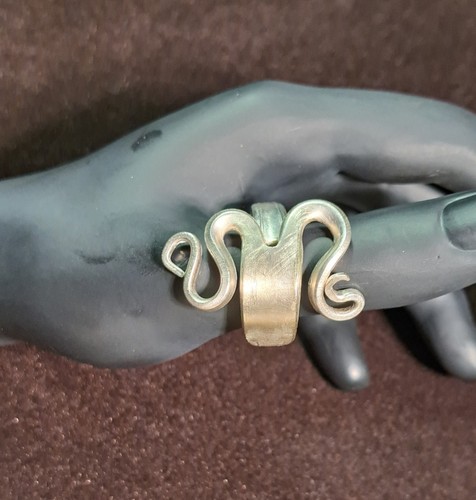 Fork ring silver - fork, plated