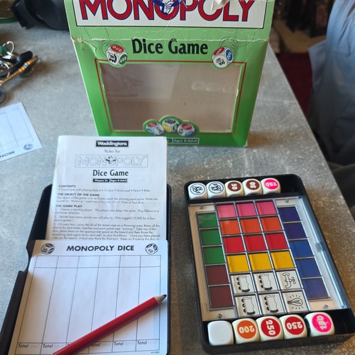 Vintage monopoly dice game - vintage,