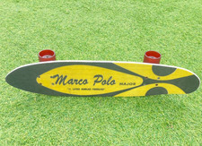 Vintage 1970s Marco Polo Sergeant Skateboard – Yellow & Black Fibreglass Origina