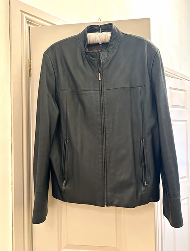 Zara men black leather - zara,