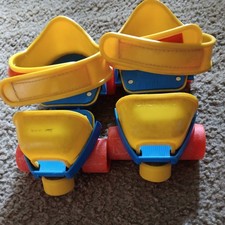 Vintage 1984 Fisher Price 1-2-3 Grow With Me Roller Skates Adjustable Kids