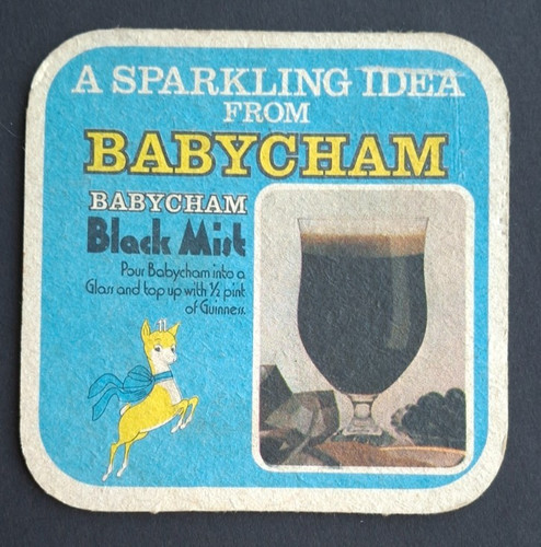Vintage babycham beer mat - babycham,