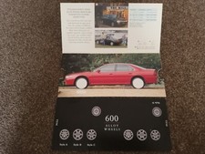 Rover 600 Alloy Wheels Approved Accessories Brochure AKM 679 January 1998