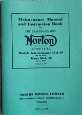 Norton Manx Maintenance Manual