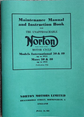 Norton manx maintenance - norton,