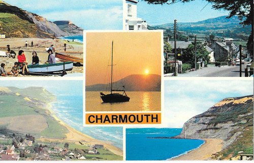 Postcard charmouth 5 x - 5,