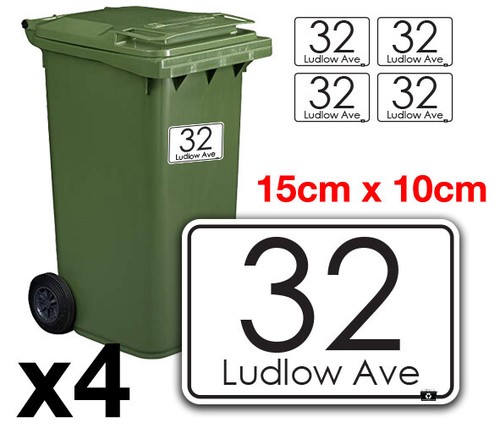 New wheelie bin numbers - new,