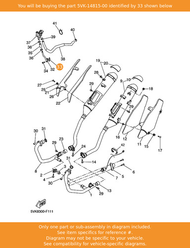 Yamaha gasket 5vk 14815 - yamaha, 5vk-14815-00