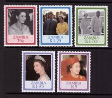 Zambia 1986 Queen Elizabeth II