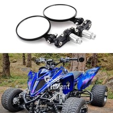 7/8" Foldable Bar End Mirrors For Yamaha Raptor ATV Cruiser Off-Roads Scooter