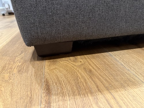 Grey fabric shaped - fabric, l-shaped