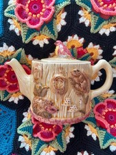 VTG Price Kensington Tea Pot Tree Bird Mushrooms Squirrel England FREE SHIPPPING