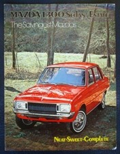 MAZDA 1300 SEDAN / ESTATE Car Sales Brochure c1972