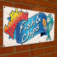 Fish and chips banner - and,