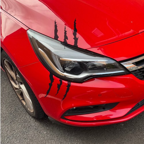 Claw mark car decal - car,
