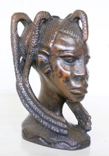 Vintage African Carved Bust