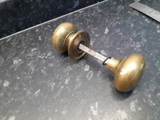 PAIR OF VINTAGE BRASS DOOR