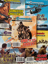 COMMANDO COMICS X5 JOB LOT