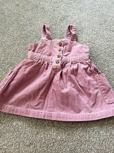 Girls pink cotton corduroy - cotton,