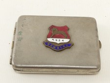 (ref1CK) Antique silver plated matchbook holder Wembley 1924