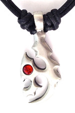 P0584 =  Tribal hook red bead