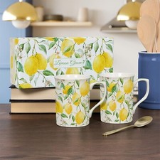 Set of 2 Lemon Grove Mugs Cup