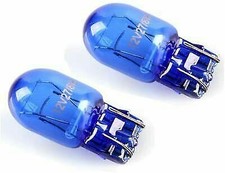2 x T20 W21/5W 580 7443 Super White DRL Bulbs Sidelight Xenon Look E4