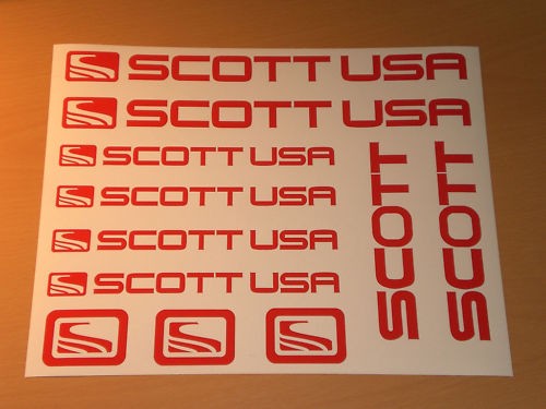 Scott usa sticker set downhill - scott,