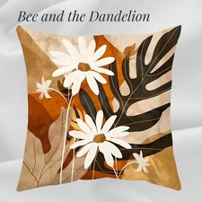 Autumn Daisies  Plush  Cushion Cover 45cm x 45cms