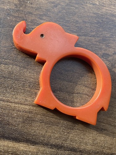 Stunning orange catalin - orange,
