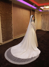 Bridal pearl Veil scattered