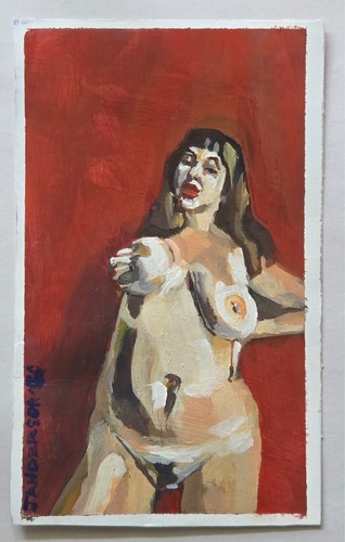 Original oil painting female - original,