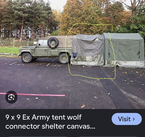 Land rover connector tent - land,