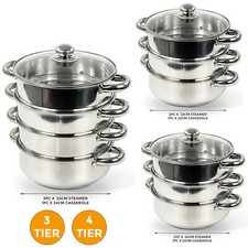 4PC/5PC STEAMER COOKER POT SET