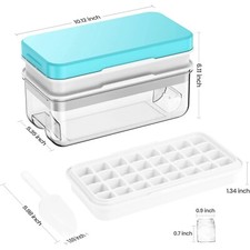 Revolutionize Your Freezing Game with 64 Nuggets Silicone Ice Cube Trays!