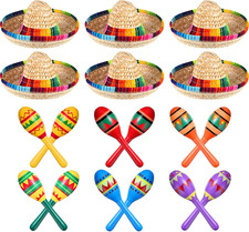 Pcs colorful wooden maracas - 12,