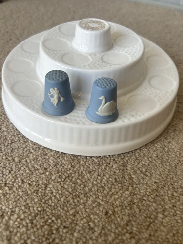Wedgewood thimbles set of 2 - thimbles,