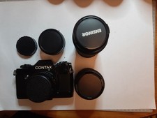 Contax 137MA Quartz camera & Yashica 50mm, Tokina 28-70mm & Ensinor 80-200mm Len