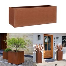 Corten steel rectangle cube - corten,