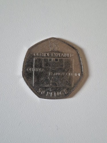2011 offside rule - 50p, coin