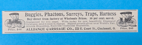 Antique 1898 magazine - 1898, ad