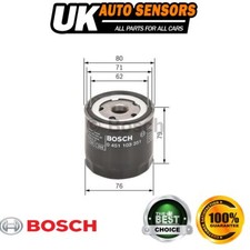 Fits GTV 166 GT Spider 147 156 X19 Punto Uno Tipo Bosch Oil Filter