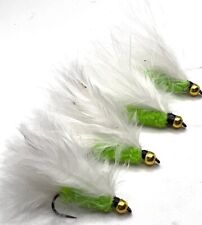 4,6 or 8 Trout Fishing flies GOLD HEAD CATS WHISKER Streamer BARBED or BARBLESS