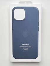 Apple FineWoven Case with MagSafe for iPhone 15  - PACIFIC BLUE
