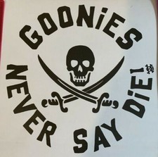 1x Goonies Retro Vinyl Sticker