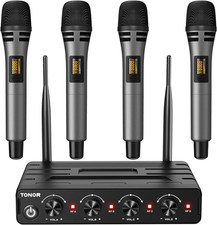 TONOR 4-Channel UHF Wireless
