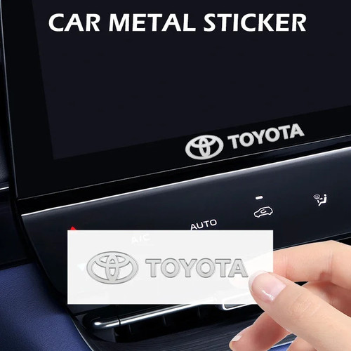 Metal car interior stickers - metal,